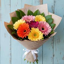 Букет цветов из:  Герберы #REPLACE_PRED# Горные Ключи