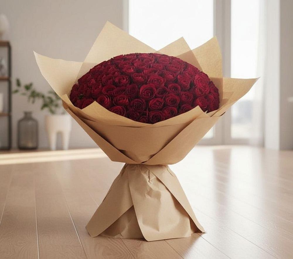 101 Красная роза в Горные Ключи Букет 101 Красная роза в Горные Ключи